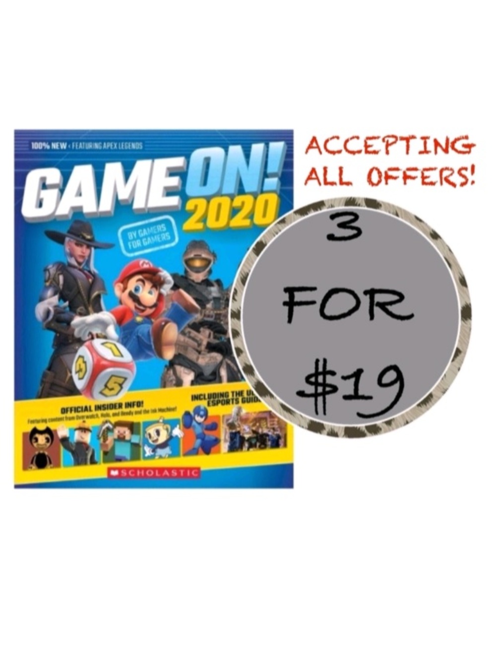 3/$19 Game On 2020 Scholastic's annual gaming guide